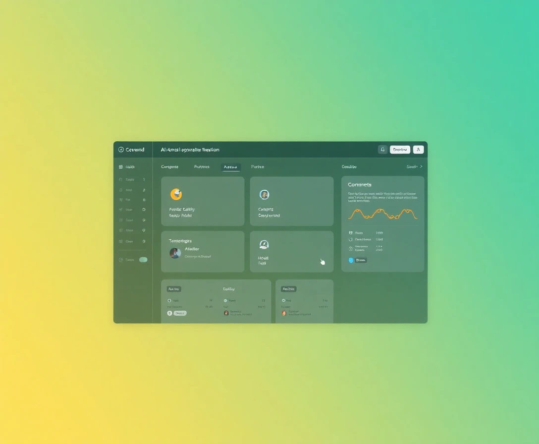 Interface d'automatisation avec IA et flux de travail