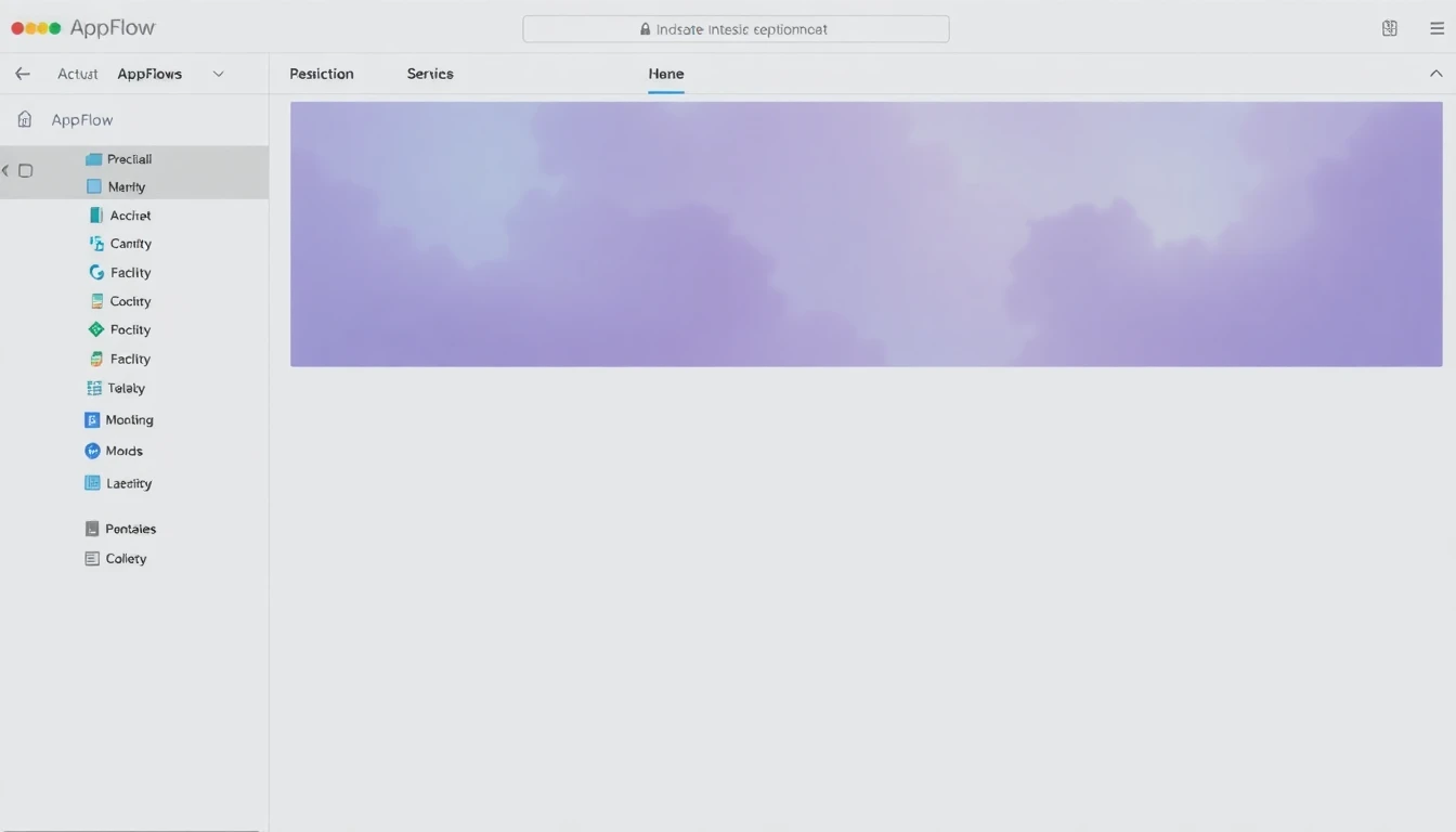 Démonstration interactive de l'interface AppFlow